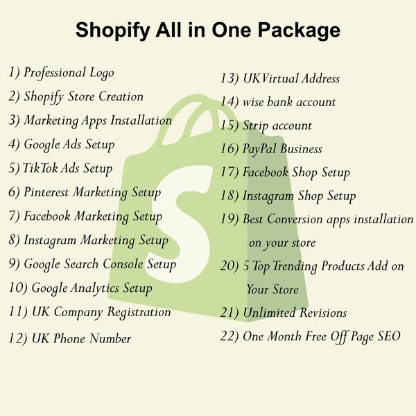 I will build shopify store, shopify store design, shopify website design